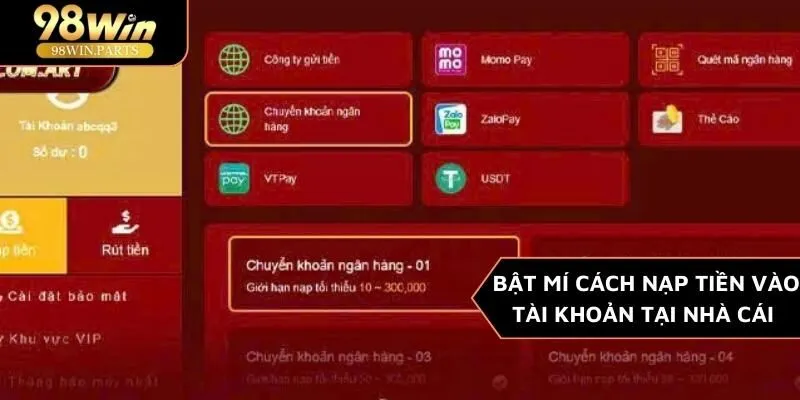 Nạp Tiền 98WIN